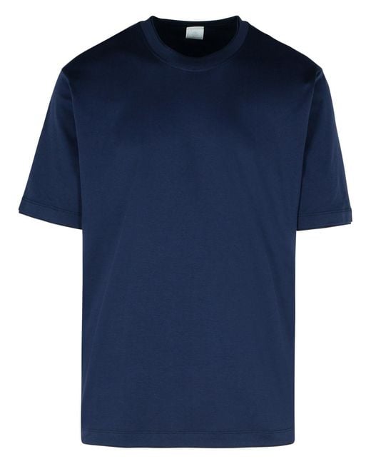 Eleventy Blue Cotton T-Shirt for men