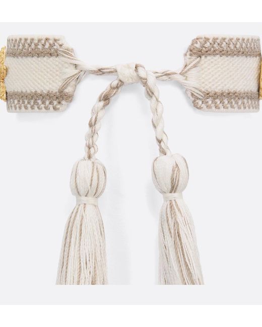 Dior White "Iviera" Bracelet