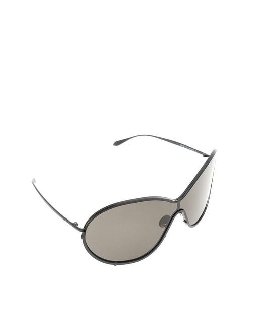 Alaïa Gray Oversized Metal Sunglasses