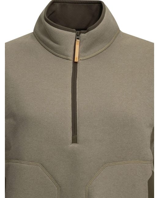 Arc'teryx Green Covert Half-Zip Sweatshirt