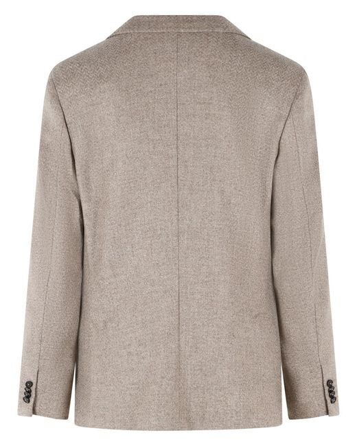 Zegna Natural Wool Blazer for men