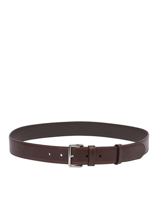 Prada Brown Leather Belt for men