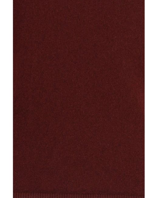 Allude Red Cashmere Turtleneck Sweater