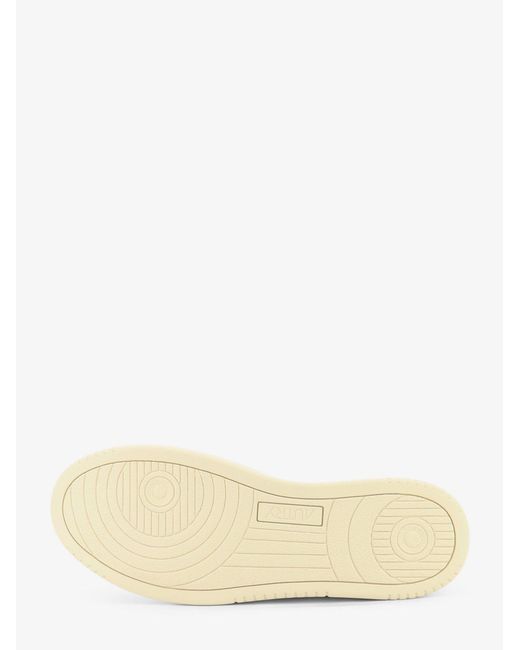 Autry White Medalist Leather Sneakers