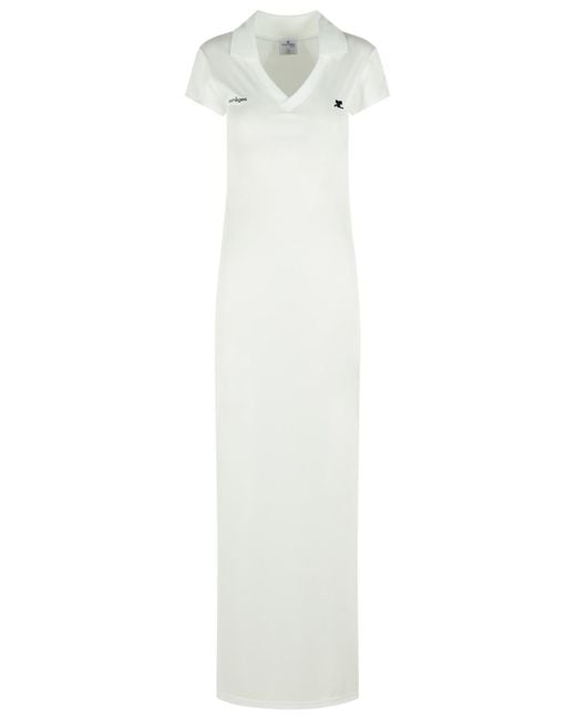 Courreges White Polyester Dress