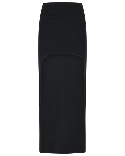 Courreges Black Long Skirt