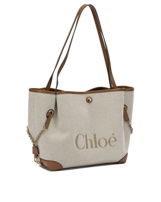Chloé White "Clover" Large Shoulder Bag
