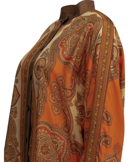 Zimmermann Brown "Mahon" Casual Shirt