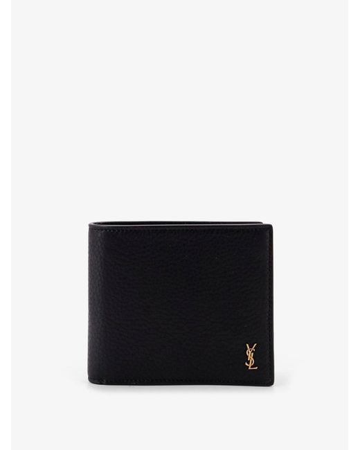 Saint Laurent Black East/West Tiny Leather Wallet for men