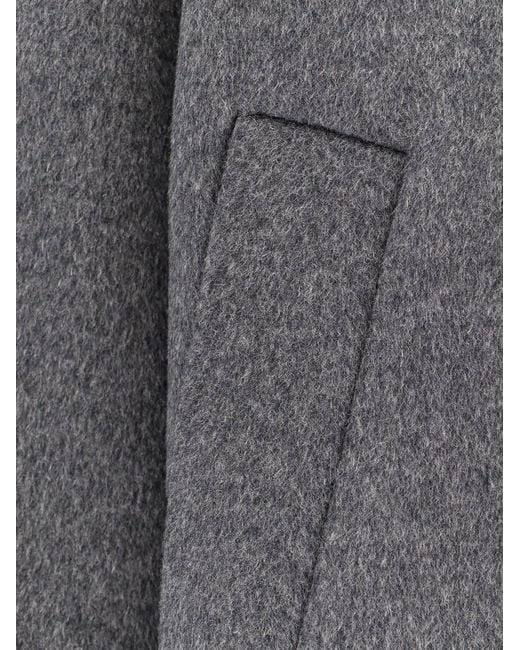 Amaranto Gray Outdoor Wool Coat