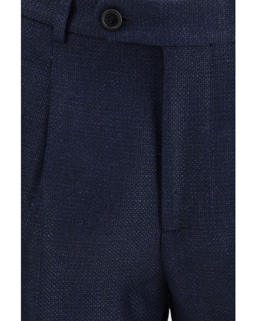 Brunello Cucinelli Blue Two-Piece Single-Breasted Suit for men