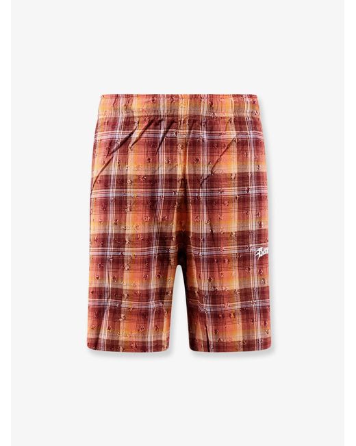 Barrow Red Bermuda Shorts Viscose-Cotton for men