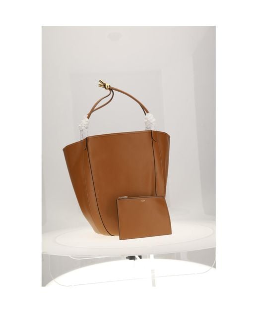 Céline White Large Drop Bucket