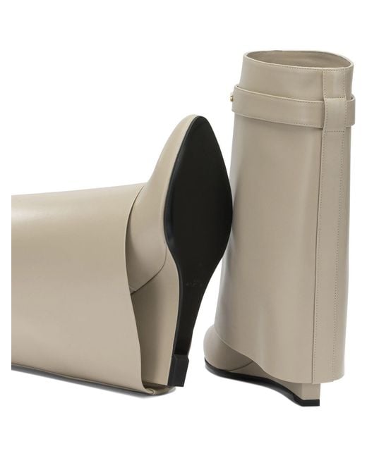 Givenchy Natural Shark Pinch Boots And Ankle Boots