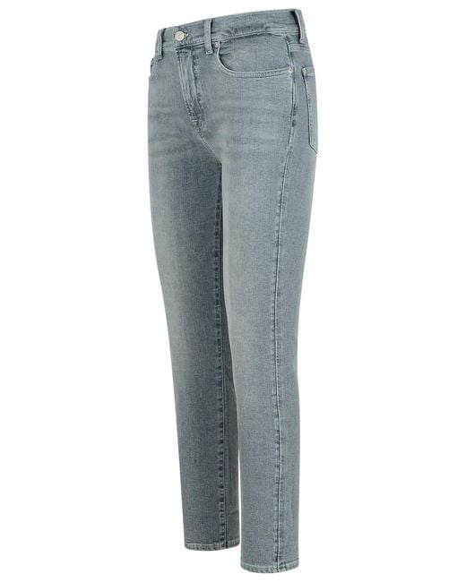 7 For All Mankind Blue Relaxed Skinny Jeans