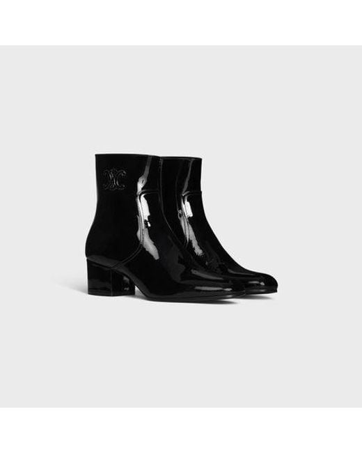 Céline Black Les Bottes Triomphe Ankle Boots