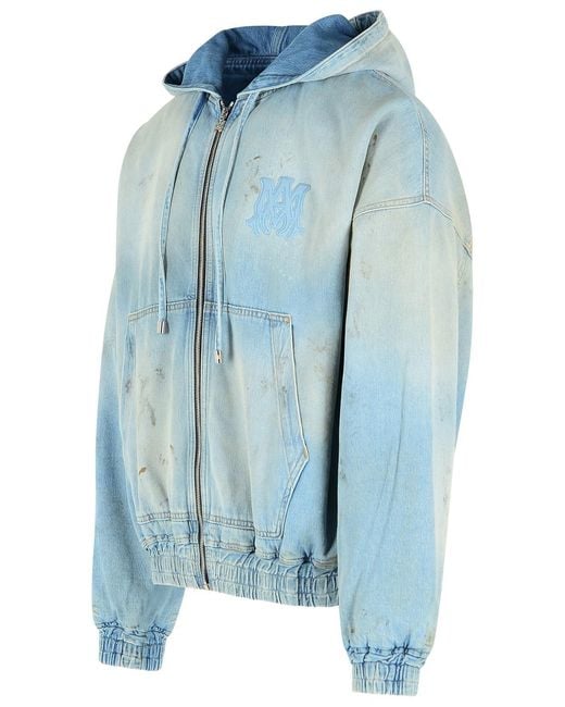 Amiri Blue Light Cotton Jacket for men