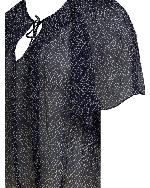 Isabel Marant Black "Neslya" Viscose Blouse