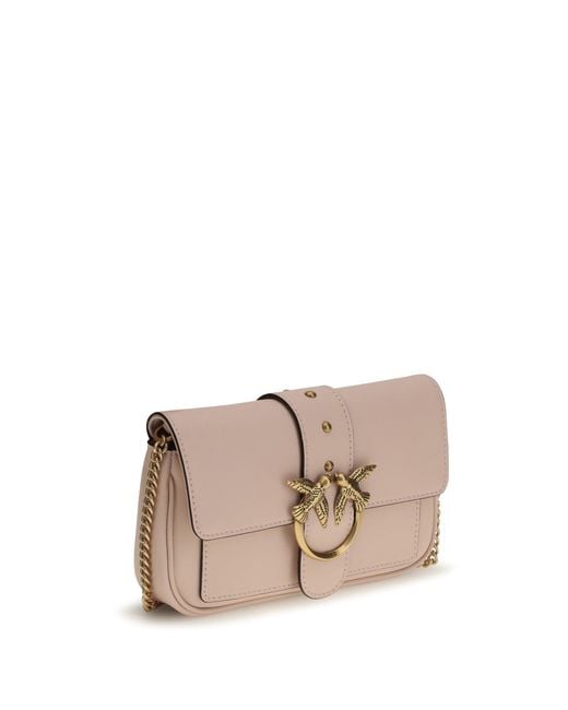 Pinko Pink Love One Shoulder Bag Rosa Cameo