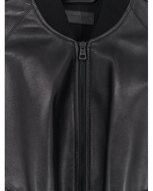 Balenciaga Black Sleeveless Leather Jacket