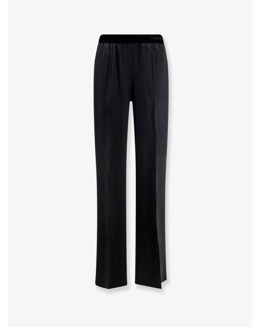 Tom Ford Black Satin Trousers