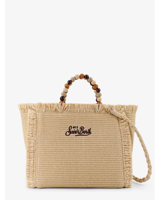 Mc2 Saint Barth Natural Colette Straw Raffia Handbag