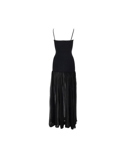 Hunza G Black 'Hybrid' Long Dress