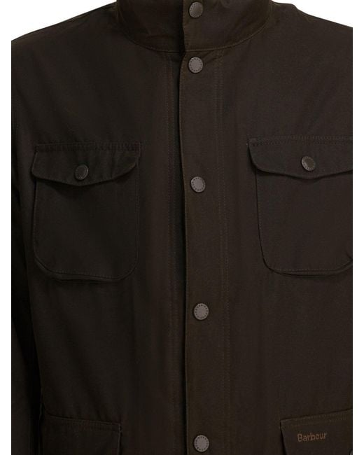 Barbour Black "Ogston Wax" Jacket for men