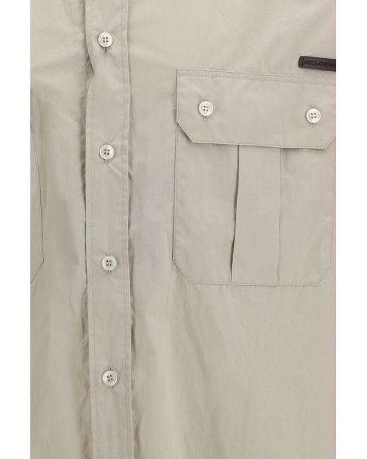 Dolce & Gabbana White Dolce & Gabbana Poplin Shirt for men