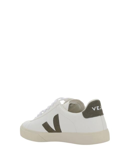 Veja White Campo Sneakers Extra Kaki for men