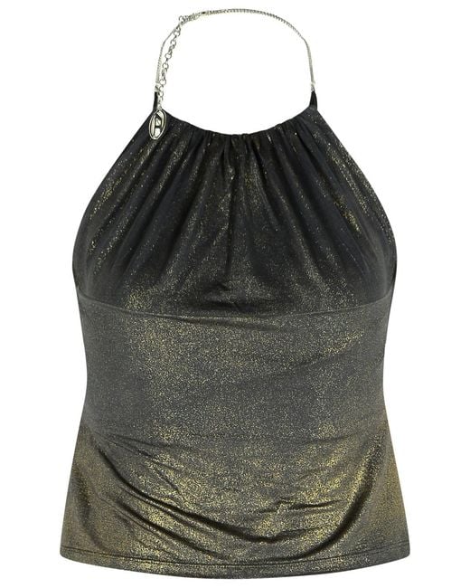 DIESEL Black Acetate Blend Top