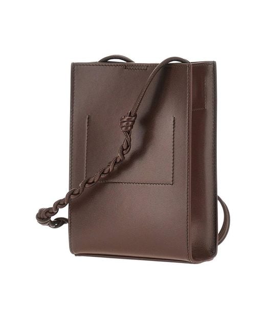 Jil Sander Brown Small Tangle Bag