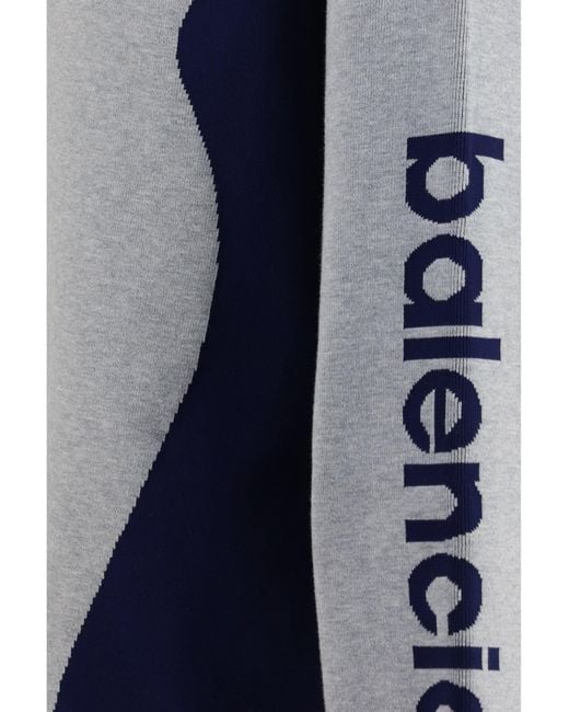 Balenciaga Blue Zip Knit Sweater Bodys