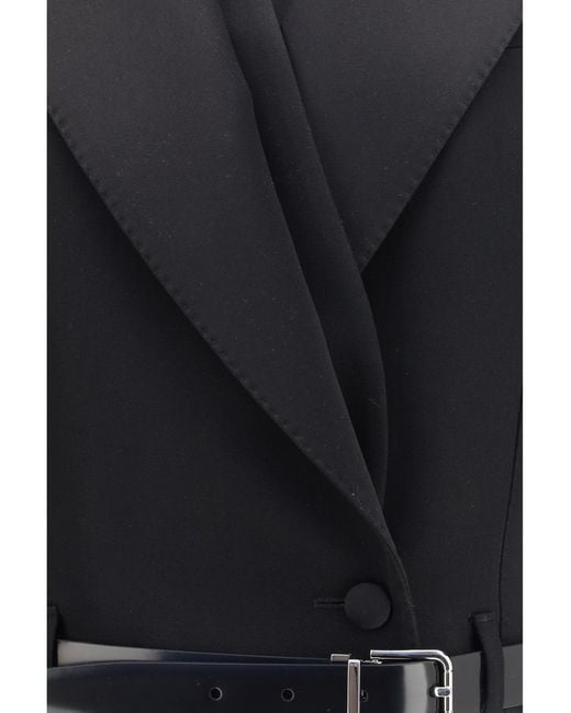 Dolce & Gabbana Blue Dolce & Gabbana Sicilia Double-Breasted Wool Gabardine Jacket