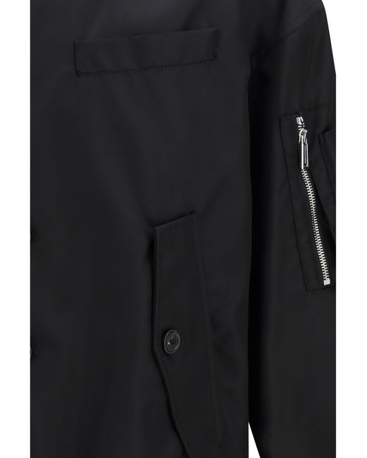 DSquared² Black Hybrid Bomber for men