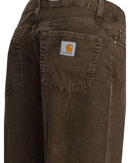 Carhartt Brown "Aaron" Velvet Pants for men