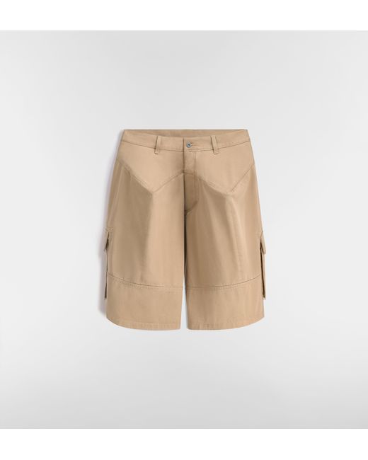 Dior Natural "La Cigale" Cotton Shorts