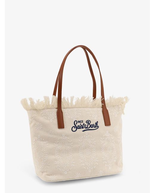 Mc2 Saint Barth Natural Shoulder Bag Canvas