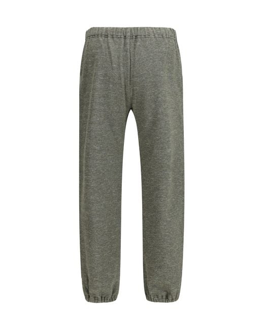 Loro Piana Gray Cotton And Linen Sweatpants for men