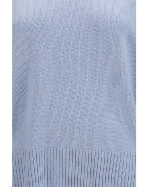 Loulou de Saison Blue Anton Cashmere Sweater Light