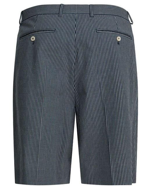 Givenchy Blue Formal Plaid Shorts for men