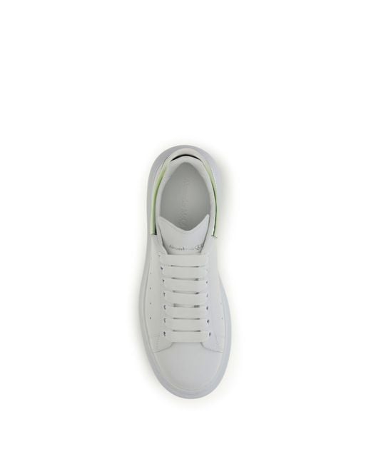 McQueen White Leather Sneakers for men