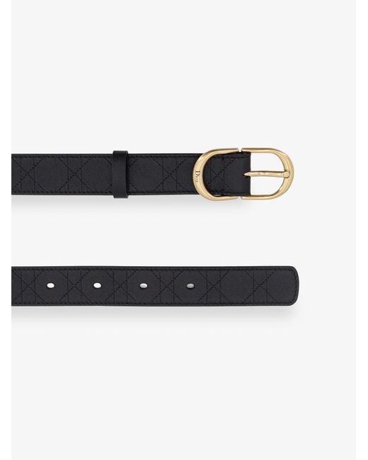 Dior White Classy Leather Belt