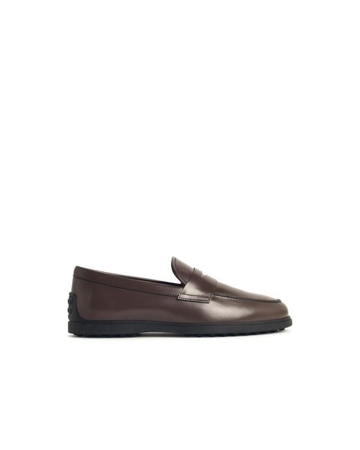 Tod's White Leather Loafers for men
