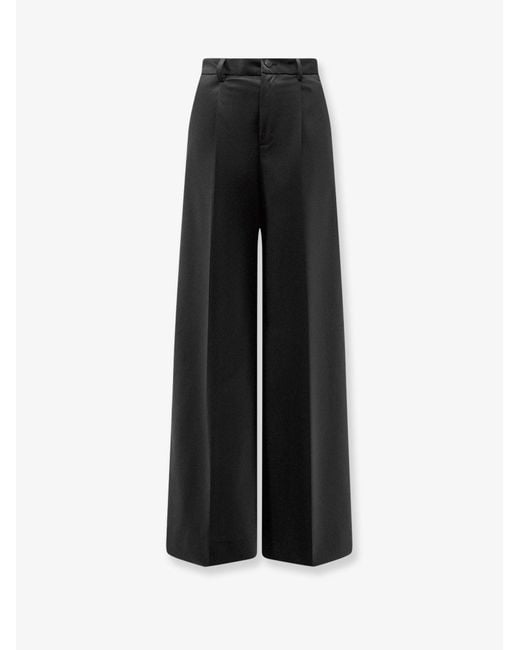 Hevò Black Torreveneri Wool Blend Trousers