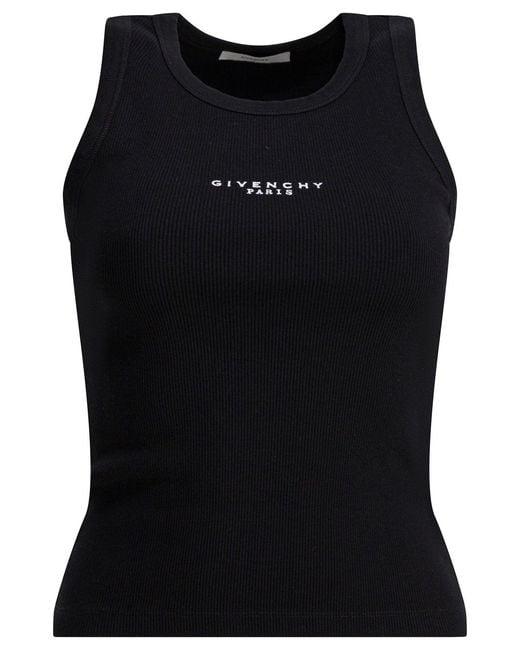 Women's Black Logo Tank Top