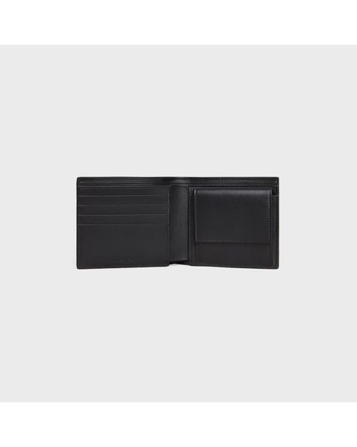 Céline Black Bi-Fold Leather Wallet for men