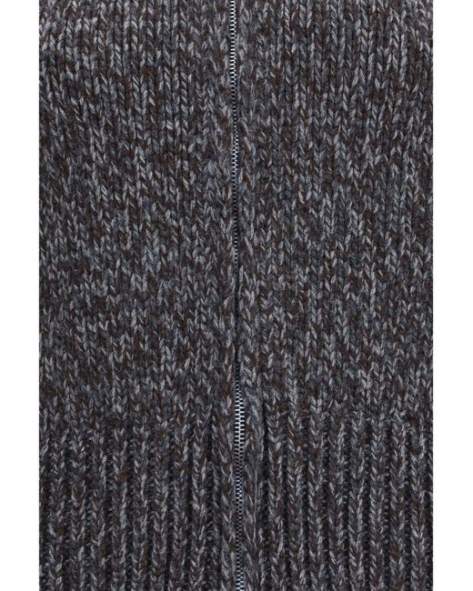 Our Legacy Gray Merino Wool Zip Cardigan