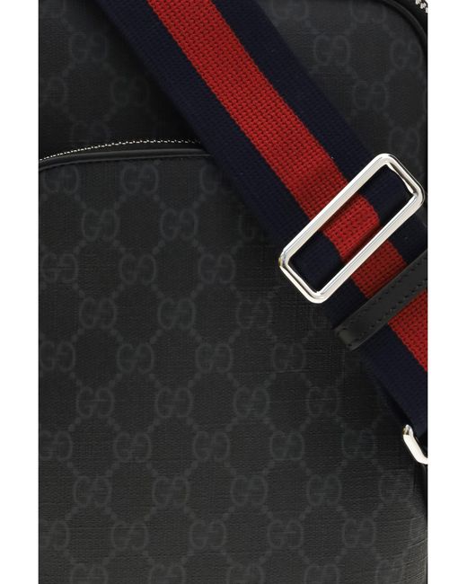 Gucci Gray Gg Supreme Shoulder Bag for men