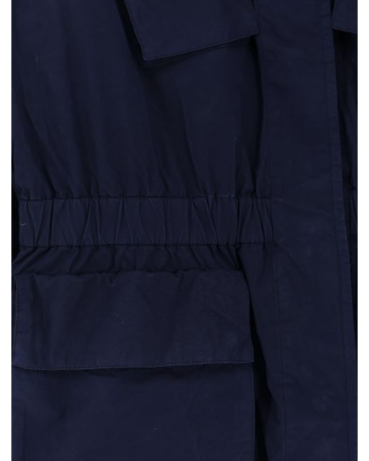 Aspesi Blue Cotton Jacket With Lived Effect